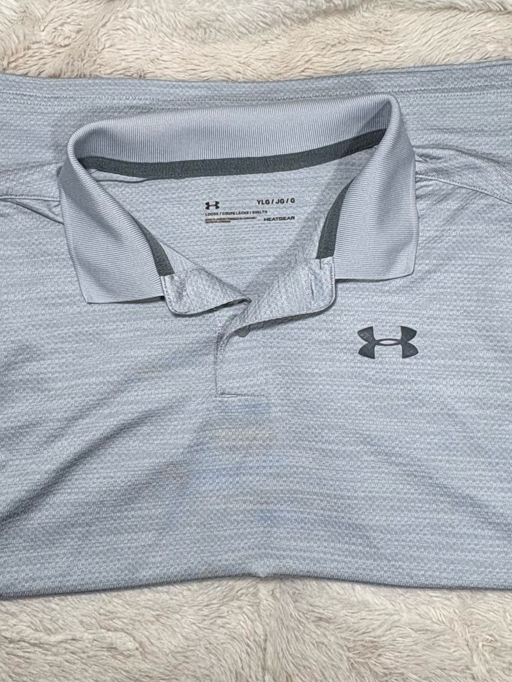 UA loose polo HEATGEAR YLG 12
